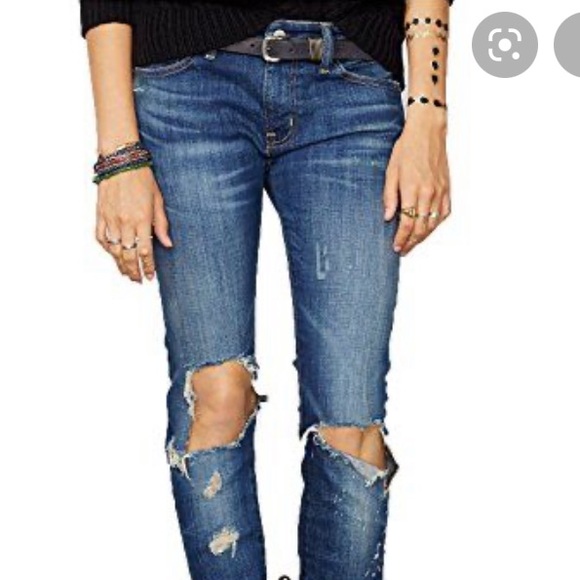 DENIM & SUPPLY Ralph Lauren RIPPED Low Slim Jeans - Picture 2 of 16